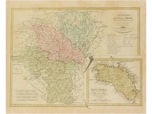 1801. MAPA. (SORIA-MENORCA). LÓPEZ, TOMÁS:. CHARTA GEOGRAPHI