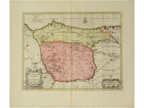 1700 ca. MAPA. (ASTURIAS). VALK G.; SCHENK, P.:. LEGIONIS RE
