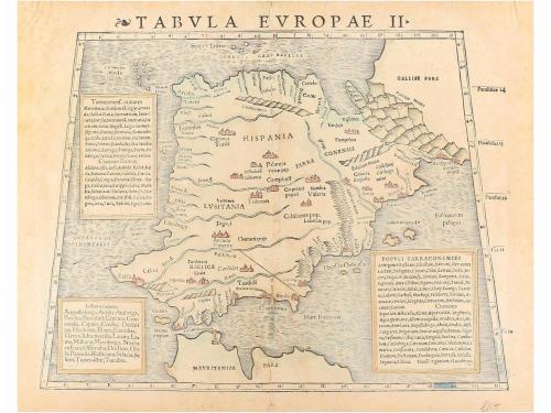 1540 ca. MAPA. (EUROPA). [PTOLOMEO; MUNSTER, SEBASTIEN:]. HI