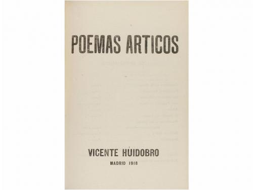 1918. LIBRO. (GENERACIÓN 27-PRIMERA EDICIÓN). HUIDOBRO, VICE