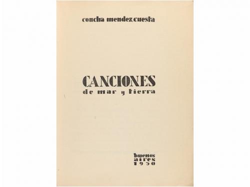 1930. LIBRO. (LITERATURA-PRIMERA EDICIÓN). MENDEZ CUESTA, CO