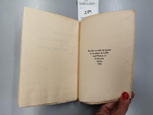 1935. LIBRO. (LITERATURA-PRIMERA EDICIÓN). ARAUZ, ÁLVARO:. V