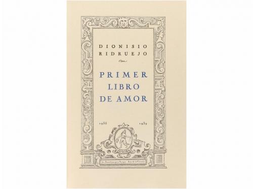 1939. LIBRO. (LITERATURA CASTELLANA-PRIMERA EDICIÓN). RIDRUE