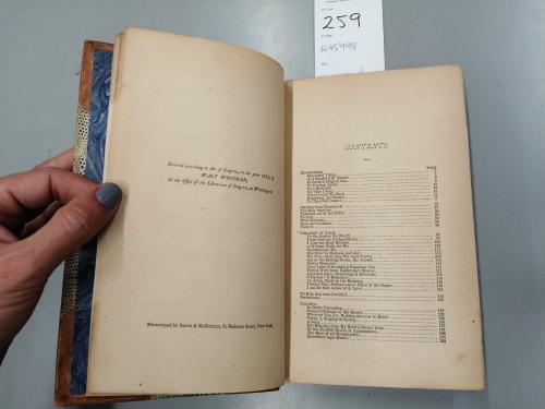 1876. LIBRO. (POESIA AMERICANA). WHITMAN, WALT:. LEAVES OF G