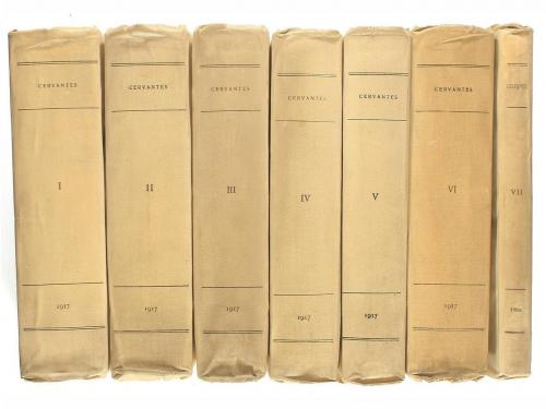 1917-1923. LIBRO. (CERVANTINA). CERVANTES, MIGUEL DE:. OBRAS