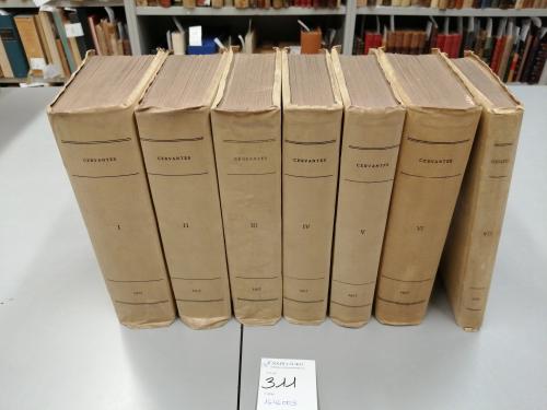 1917-1923. LIBRO. (CERVANTINA). CERVANTES, MIGUEL DE:. OBRAS