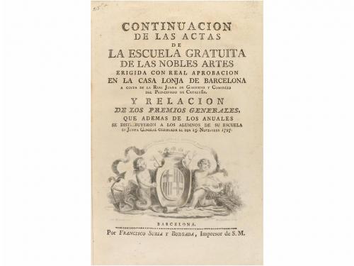 1797. LIBRO. (BARCELONA). CONTINUACION DE LAS ACTAS DE LA ES
