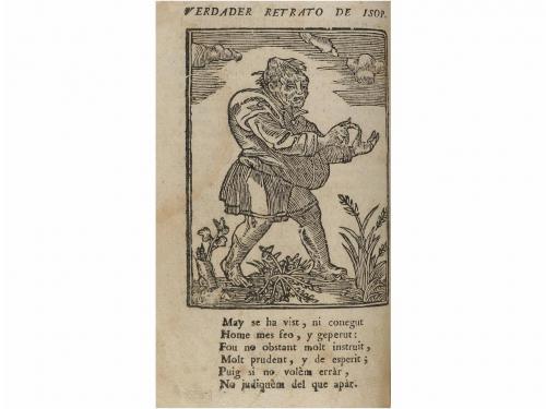 1780 ca. LIBRO. (CLÁSICOS). ESOPO:. FAULAS DE ISOP, FILOSOF 