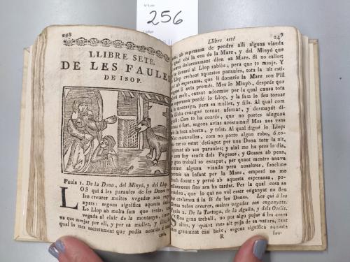1780 ca. LIBRO. (CLÁSICOS). ESOPO:. FAULAS DE ISOP, FILOSOF 