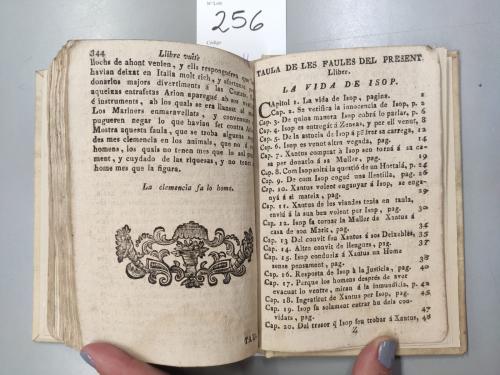 1780 ca. LIBRO. (CLÁSICOS). ESOPO:. FAULAS DE ISOP, FILOSOF 