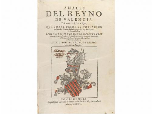 1613. LIBRO. (HISTORIA VALENCIA). ANALES DEL REYNO DE VALENC