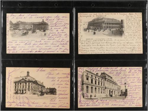 1900 ca. POSTALES. LOTE DE UNAS 100 POSTALES FRANCESAS. Toda