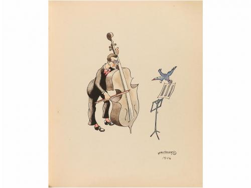 1932-1939. ORIGINAL ARTÍSTICO. (FIRMAS). LIBRO DE FIRMAS CON