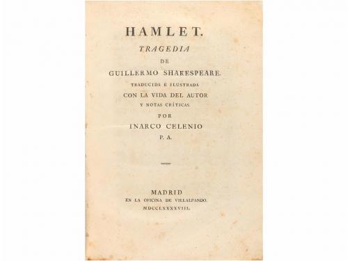 1798. LIBRO. (LITERATURA INGLESA). SHAKESPEARE, GUILLERMO [F