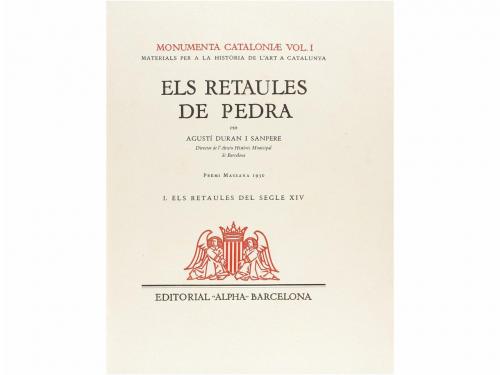 1932-1948. LIBRO. (ARTE CATALÁN). DURAN I SANPERE, AGUSTÍ:. 