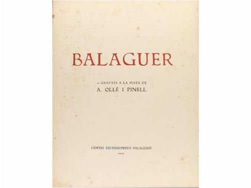1932. GRABADO. (ARTE). OLLÉ I PINELL, A.:. BALAGUER. Igualad