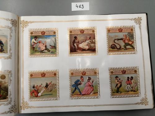 1880-1900. COLECCIONISMO. (CROMOS). LOTE DE 3 ÁLBUMES REPLET