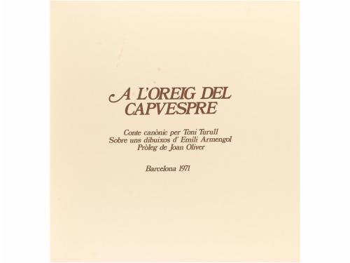 1971. LIBRO. (BIBLIOFILIA-ENCUADERNACION). TURULL, TONI:. A 