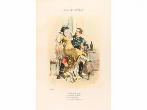 1880 ca. LIBRO. (GRABADOS). PLANAS, EUSEBIO:. HISTORIA DE UN