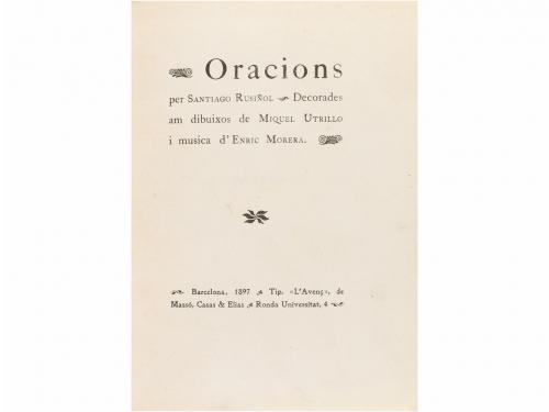 1897. LIBRO. (BIBLIOFILIA- LITERATURA). RUSIÑOL, SANTIAGO:.