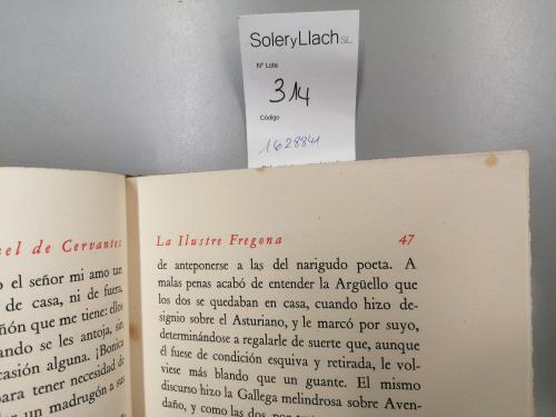 1944. LIBRO. (BIBLIOFILIA). CERVANTES SAAVEDRA, MIGUEL DE:. 