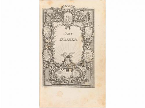 1775 ca. LIBRO. (LITERATURA). BERNARD, M.:. L'ART D'AIMER. S
