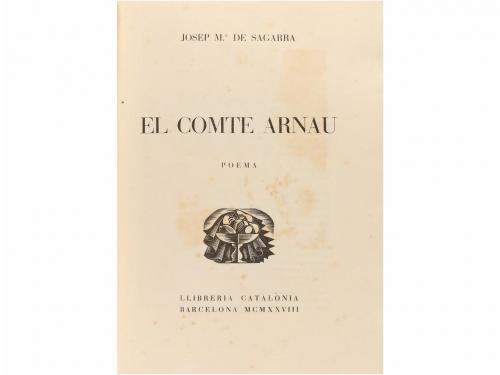 1928. LIBRO. (BIBLIOFILIA). SAGARRA, JOSEP Mª.:. EL COMPTE A