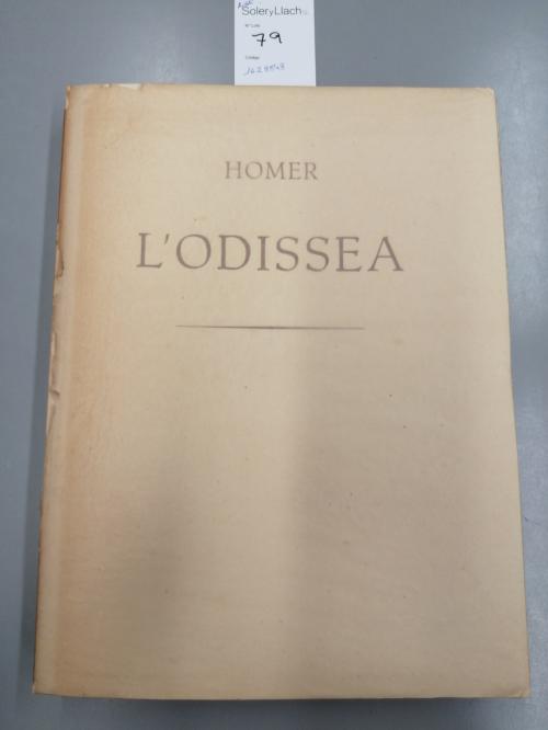 1948. LIBRO. (BIBLIOFILIA). HOMERO; RIBA, CARLES (Trad.):. L