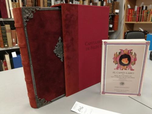 1997. LIBRO. (FACSÍMIL). CAPITULARIO DEL SIGLO XVI DE FELIPE