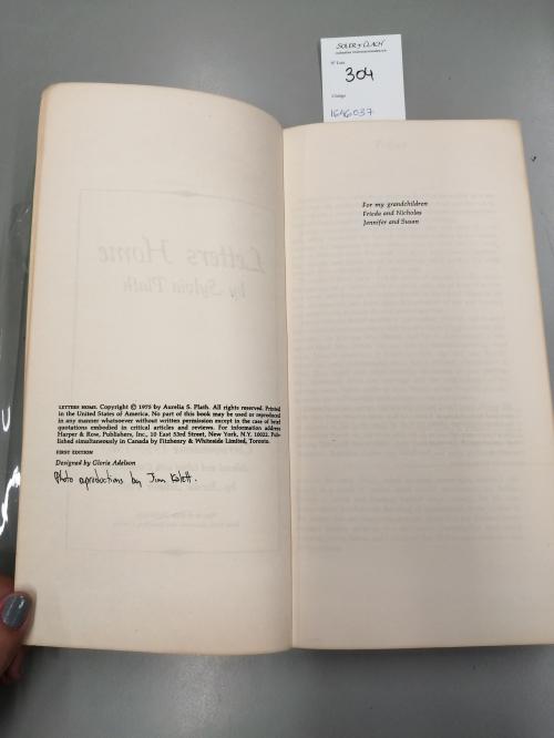 1975. LIBRO. (LITERATURA INGLESA). SCHOBER PLATH, AURELIA; P