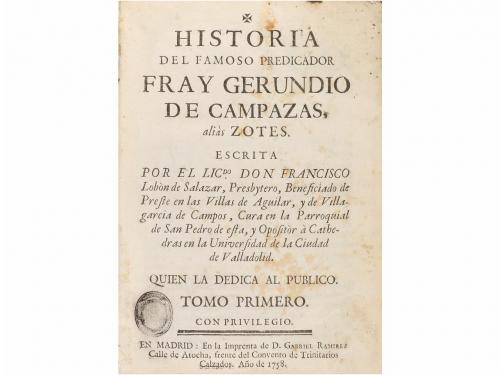 1758-1787. LIBRO. (LITERATURA). ISLA, JOSÉ FRANCISCO DE:. HI