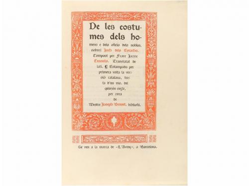 1900. LIBRO. (FACSÍMIL-AJEDREZ). CESSULIS, JACME:. DE LES CO