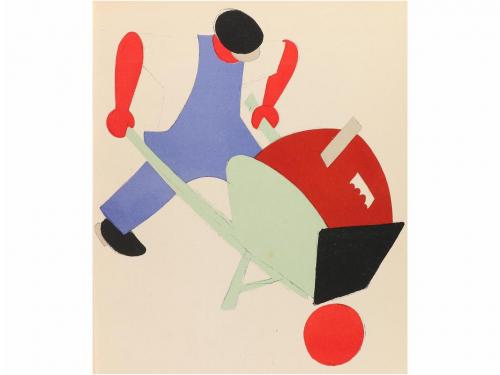 1923. LIBRO. (ARTE-BIBLIOFILIA). LEBEDEFF, WLADIMIR:. RUSSIA