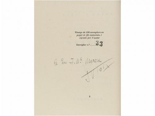 1940 ca. LIBRO. (BIBLIOFILIA-LITERATURA CATALANA). GEIS, CAM