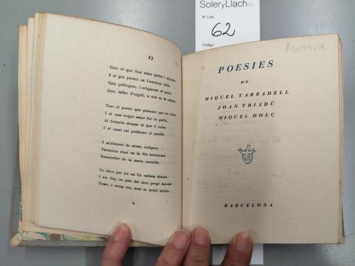 1940 ca. LIBRO. (BIBLIOFILIA-LITERATURA CATALANA). GEIS, CAM