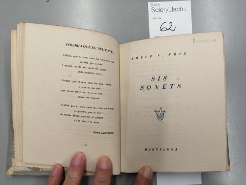 1940 ca. LIBRO. (BIBLIOFILIA-LITERATURA CATALANA). GEIS, CAM