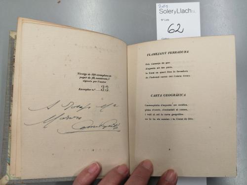 1940 ca. LIBRO. (BIBLIOFILIA-LITERATURA CATALANA). GEIS, CAM