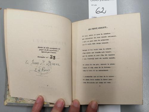 1940 ca. LIBRO. (BIBLIOFILIA-LITERATURA CATALANA). GEIS, CAM