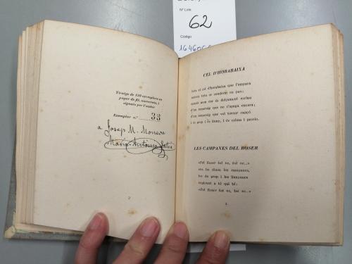 1940 ca. LIBRO. (BIBLIOFILIA-LITERATURA CATALANA). GEIS, CAM