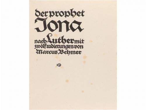 1920-1930. LIBRO. (ARTE-BIBLIOFILIA). LUTHER, MARTIN (trad.)