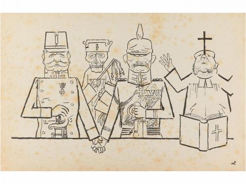 1928. LIBRO. (ARTE-BIBLIOFILIA). GROSZ, GEORGE:. HINTERGRUND