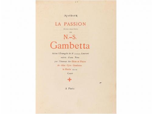 1882. LIBRO. (ARTE-BIBLIOFILIA). NADAR:. LA PASSION. Paris: 