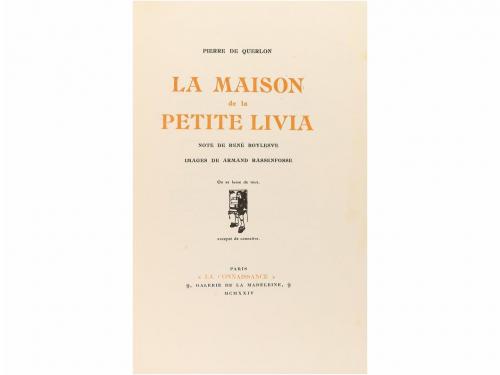 1924. LIBRO. (BIBLIOFILIA FRANCESA). QUERLON, PIERRE DE; RAS