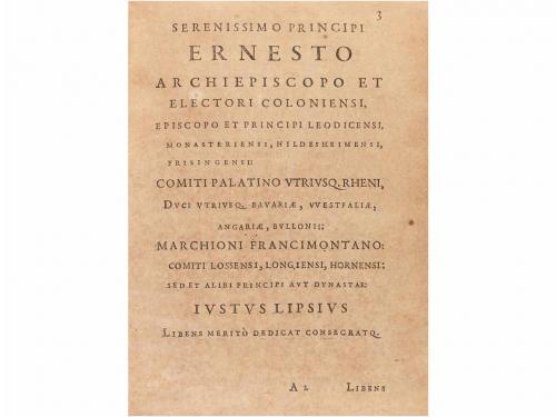 1599. LIBRO. (POLIORCÉTICA-MILITARIA). LIPSE, JUSTE:. POLIOR