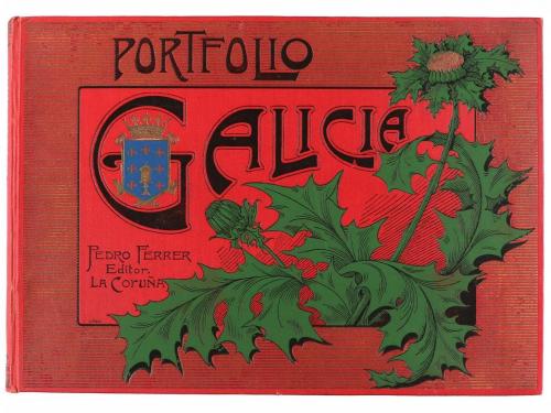1900 ca. LIBRO. (GALICIA). PORTFOLIO GALICIA. NATURALEZA Y A