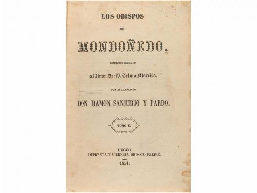 1854. LIBRO. (HUMANIDADES). SANJURJO Y PARDO, RAMON:. LOS OB