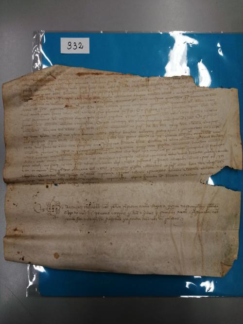 1377 y 1397. MANUSCRITO. LOTE DE DOS PERGAMINOS MANUSCRITOS 