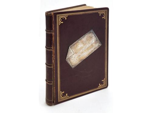 1908. ORIGINAL ARTÍSTICO. (LIBRO DEDICATORIA). LIBRO HOMENAJ