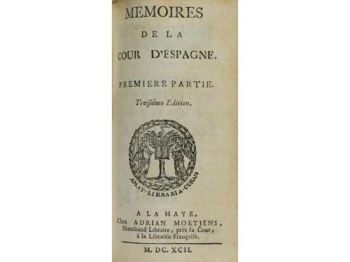 1692. LIBRO. (VIAJES). RELATION DU VOYAGE D&#39;ESPAGNE. La Haye