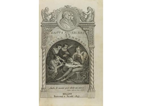1850. LIBRO. (LITERATURA ITALIANA). DANTE ALIGHIERI:. LA DIV